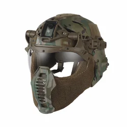 Wendy 3.0 casco táctico airsoft con gafas abatibles y máscara