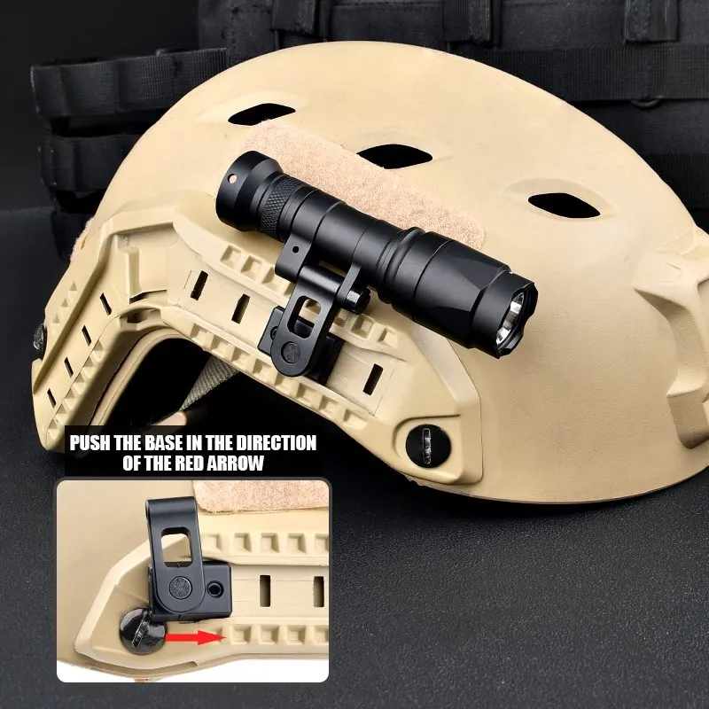 Wadsn linterna estroboscópica M340C M340W M340A M340B, luz de arma táctica para Mlok Keymod Rail Fast Helmet Picatinny Mount - imagen 2