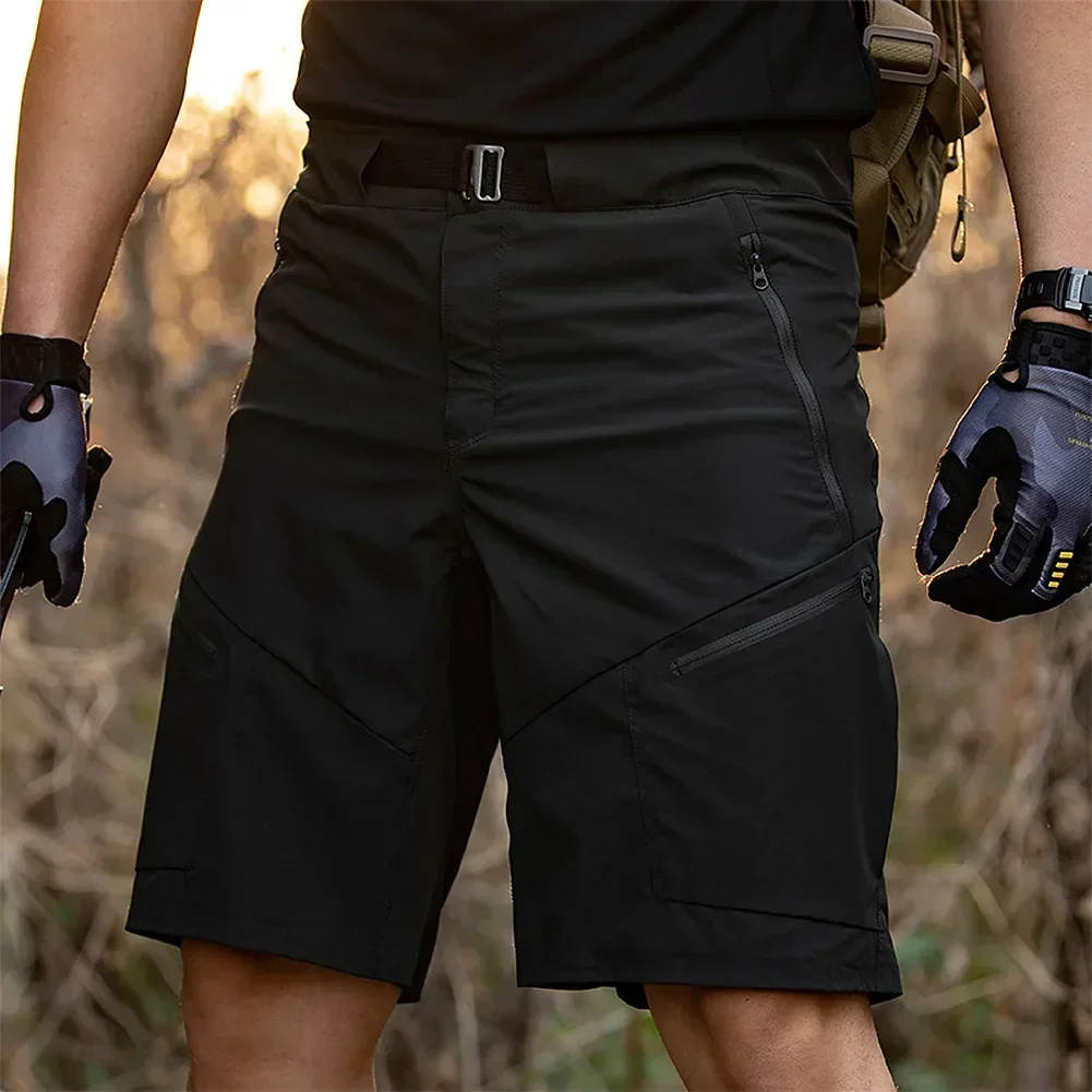 Pantalones cortos tácticos militares de verano para hombre, pantalones cortos impermeables con múltiples bolsillos para ir al trabajo, pantalones cortos para correr, senderismo al aire libre, caza, pantalones de combate del ejército - imagen 2