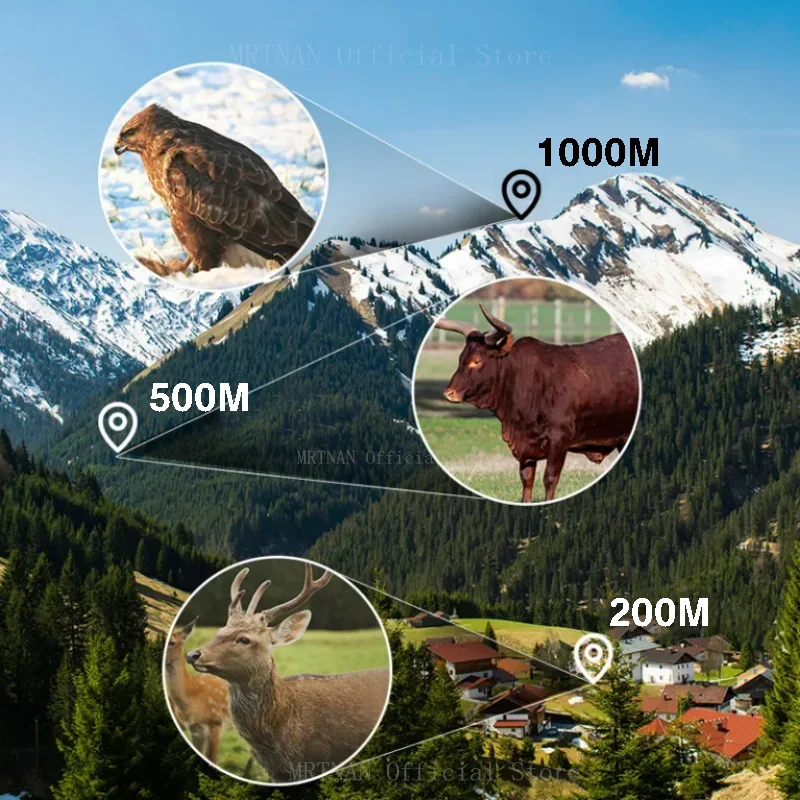 12x50 HD ZOOM potente telescopio Monocular binoculares portátiles telescopio de largo alcance caza Camping con trípode Clip para teléfono - imagen 4