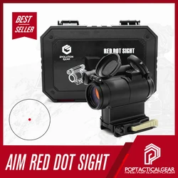 Nuevo EvolutionGear AIM Red Dot Sight táctico 5 estilos caza óptica con soportes 1,57/1,93 pulgadas con marcas completas