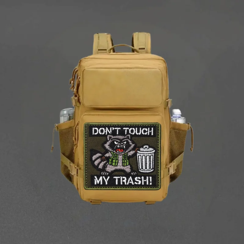 Parche Chevron bordado "Raccoon", chaleco táctico, sombreros con gancho y bucle, insignia de moral, pegatinas para mochila, parches para brazalete para ropa