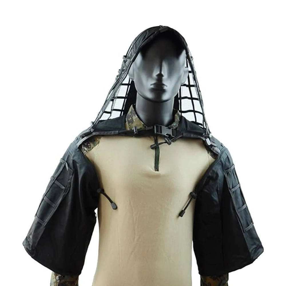 Ghillie Suit Foundation-abrigo táctico de francotirador, capuchas de Viper, ropa de camuflaje para Airsoft, Paintball, accesorios de caza, algodón - imagen 3