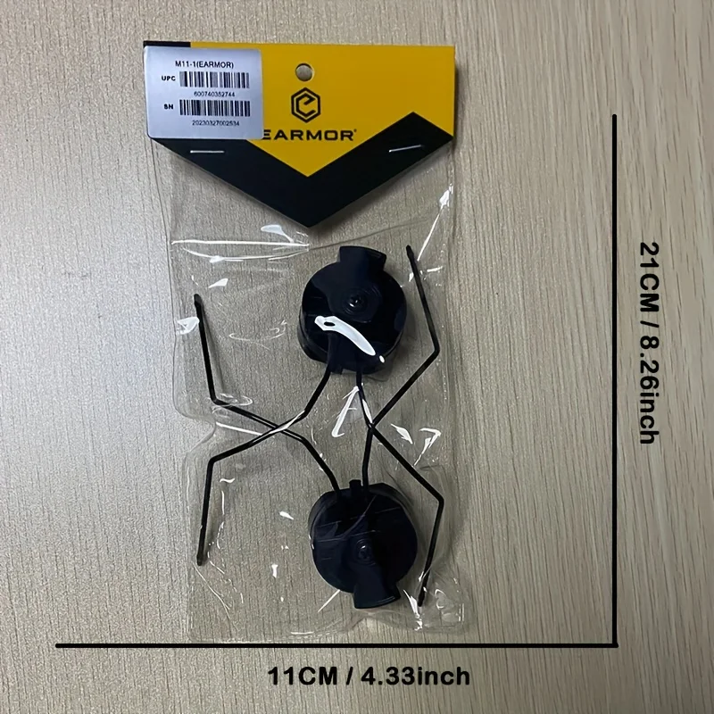 Juego de montaje de orejera de riel de casco militar ARC, ¡mejora tu equipo táctico con los auriculares tácticos EARMOR M11! - imagen 4