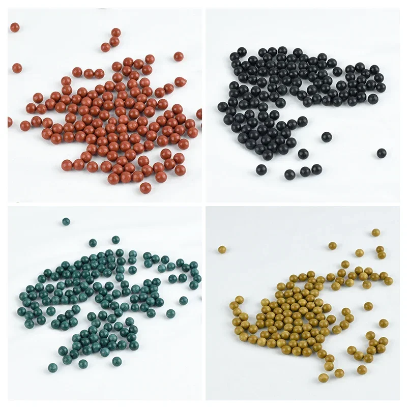 Tirachinas de bola de barro de seguridad, 100 piezas, Multicolor, 8MM, Bola de cerámica Ultra dura, tirachinas de caza al aire libre, especial Natural - imagen 5