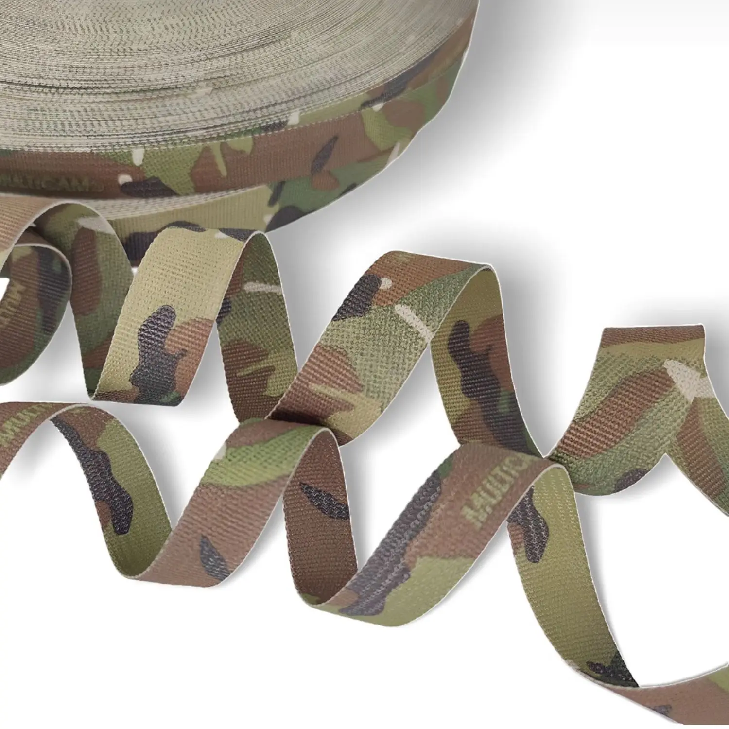 1 yarda de nailon estampado de una sola/doble cara, camuflaje mate, anti IR, cinta de impresión y teñido funcional, correa de cinturón Molle DIY - imagen 3