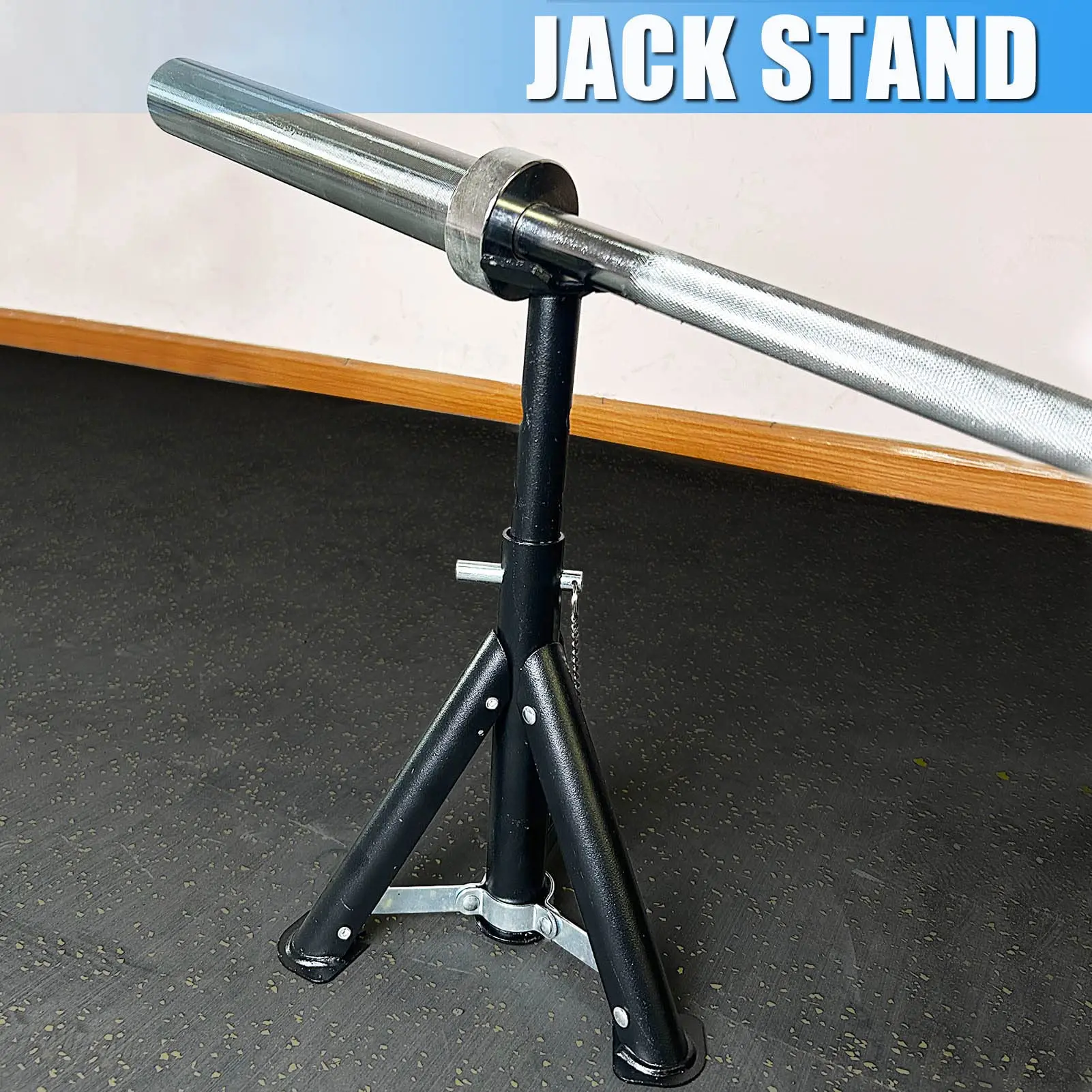 Soporte plegable de barras y mancuernas ajustable portátil - imagen 4