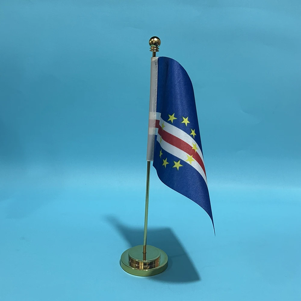 BANDERA DE SKY, bandera de escritorio de oficina de capa, bandera Verde, 14x21cm, capa de poliéster, cartel nacional Verde, adornos de escritorio, banderas, decoración de mesa - imagen 3