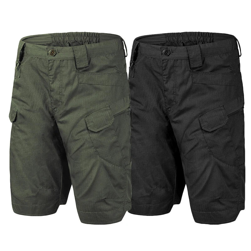 Pantalones cortos de pesca con múltiples bolsillos para hombre, pantalones Cargo para trabajo al aire libre, pantalones cortos de entrenamiento ligeros de secado rápido, tácticos, impermeables, para verano, 1/2 Uds. - imagen 5