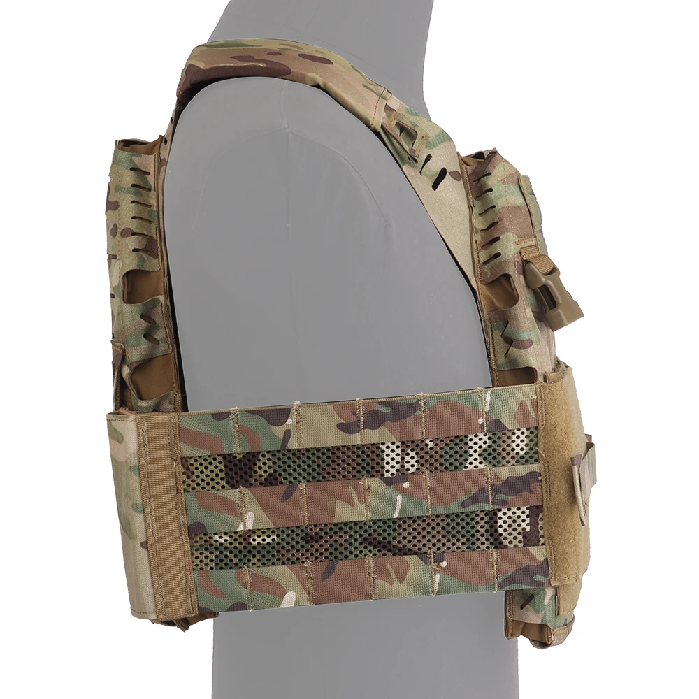 Portador de placa militar táctico, chaleco Airsoft de separación rápida, MOLLE, chaleco táctico ligero, equipo de caza de combate para Paintball - imagen 3