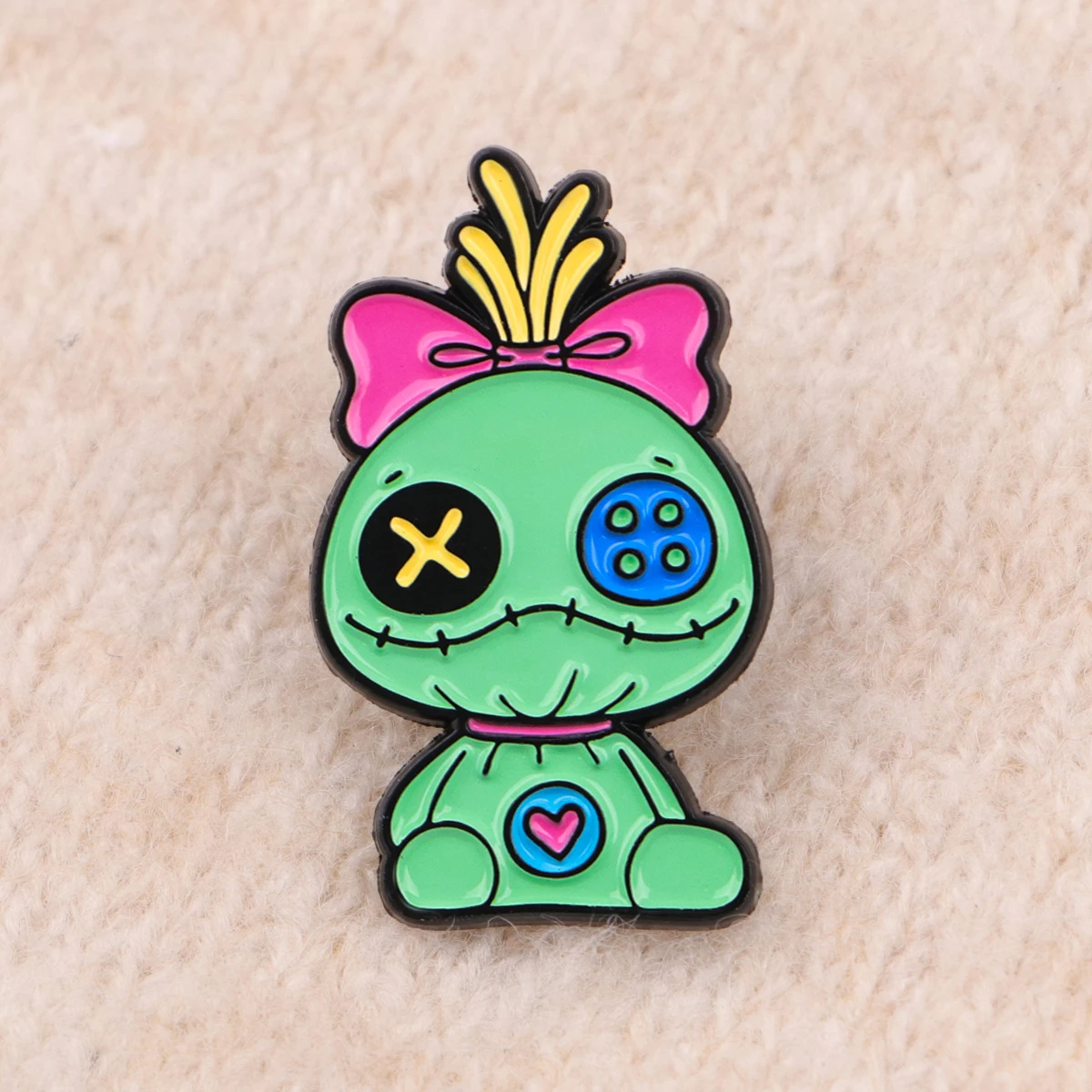 Lindos alfileres esmaltados alienígenas, conjunto de broche de Ángel de dibujos animados, Pin de solapa de Metal, insignia, accesorios para mochila, joyería, regalos para mejores amigos - imagen 4