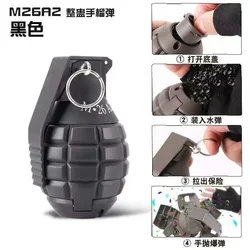 RRM26A2 Airsoft Grenada Toys1/2 uds Granada táctica juego de batalla de plástico juguete granadas de mano anillo de tracción juguetes modelo de juego de rol Prop
