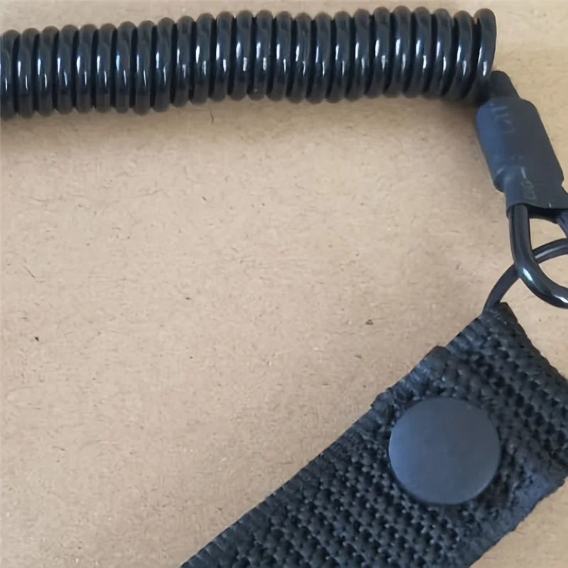 Cordón elástico táctico antipérdida, cinturón de seguridad de resorte antirrobo, cuerda para pistola, llavero, accesorios para linterna - imagen 3
