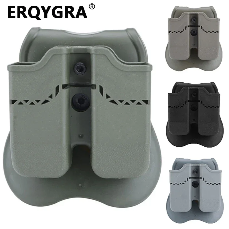 ERQYGRA-bolsa táctica Molle doble M92 para Glock System, accesorios, riñonera, caja de tiro de caza
