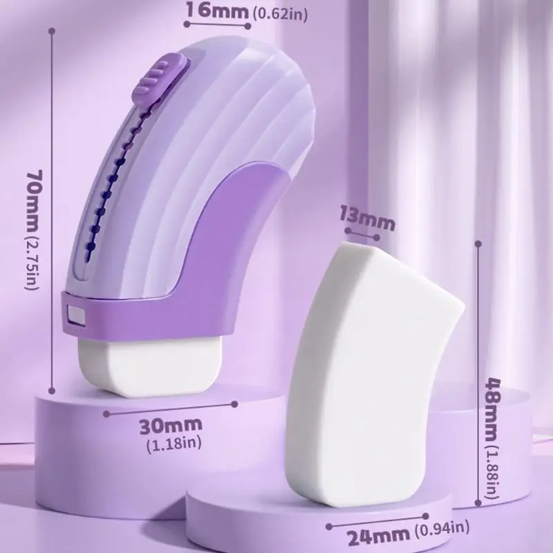 Grascos con recargas borrador retráctil deslizante Gorras blancas grandes para estudiantes que limpian K1KF - imagen 2