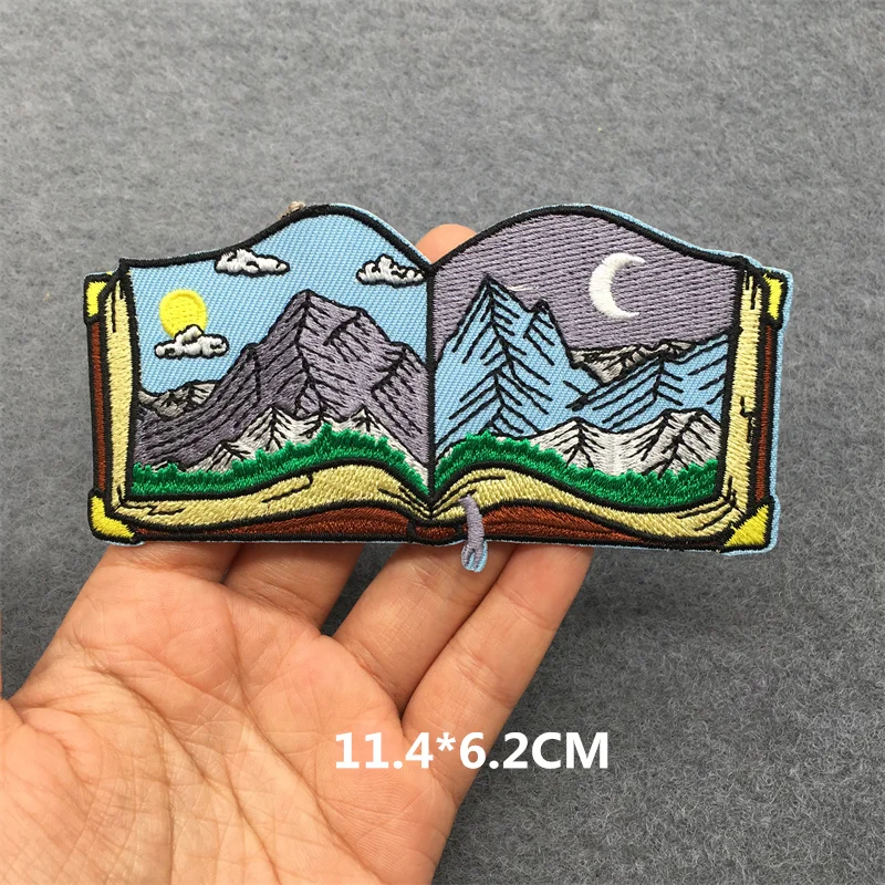 Nuevos parches bordados de dibujos animados para ropa Diy, transferencia de hierro, flor y sol en la ropa, pegatina de decoración - imagen 5