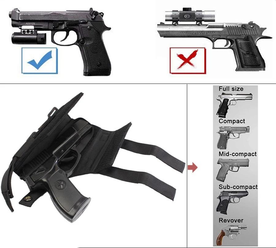 Equipo táctico para exteriores MOLLE Leg, cargador de dibujo rápido CS para G17/G18/G19/1911 - imagen 5
