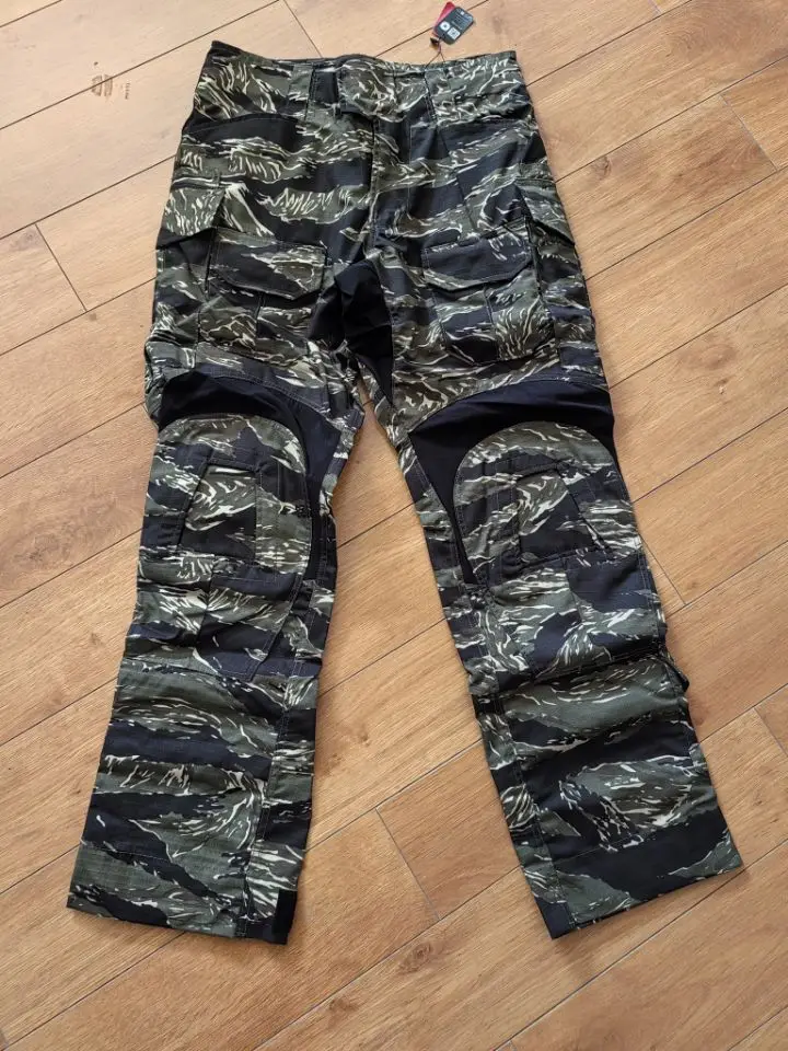 Pantalones de camuflaje para deportes al aire libre GEN3 Desert Jungle Tabby, rodilleras negras - imagen 4