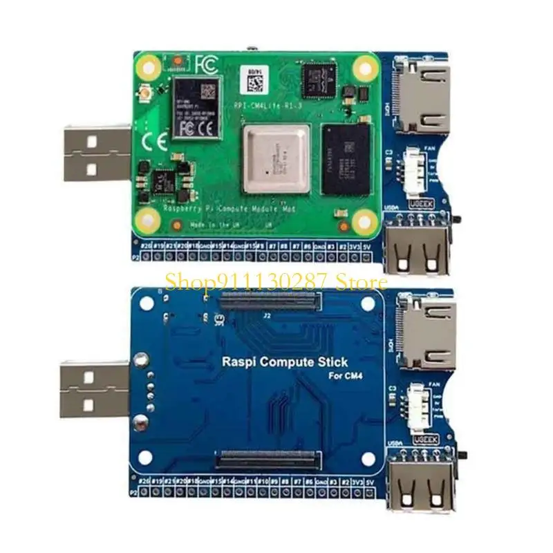 J1HC CM4 Socket 20pin GPIO USB2.0 Módulo cómputo 4 tablero expansión placa palo - imagen 5