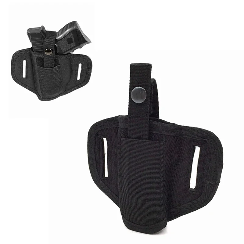 Funda táctica oculta para cinturón de pistola, Ideal, 6 posiciones, mano derecha/izquierda, compacta, para pistola, riñonera, bolsa para revistas - imagen 3