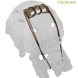 Organizador cables casco táctico con soporte batería externa