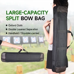 Tirachinas y arco y flecha de poste largo portátil, bolsa de arco de doble uso, bolsa de arco de tracción recta, accesorios de entrenamiento para tiro al aire libre