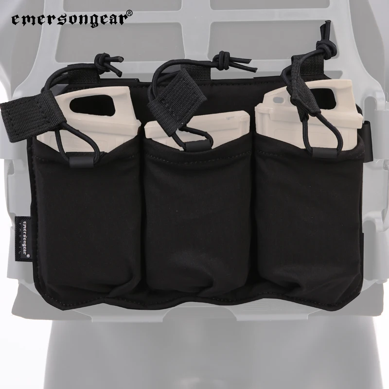 Emersongear-bolsa para revistas para chaleco SS 5,56/7,62, soporte para revistas, bolsa táctica Mag Emerson, caza, senderismo, negro, EM6402 - imagen 4