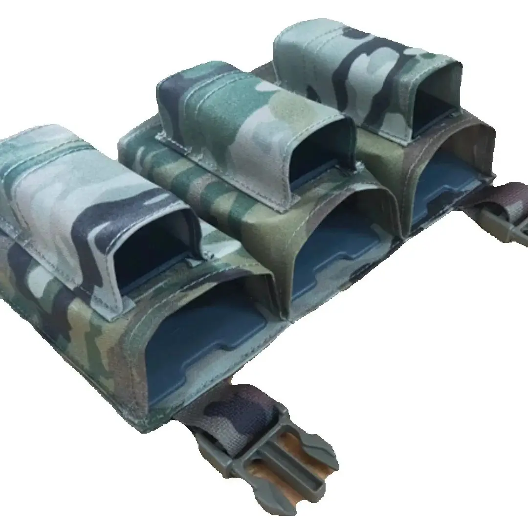 5.56 3+3 Triple seis en uno Attack Panel frontal Chaleco táctico Paquete de accesorios bolsa molle - imagen 2