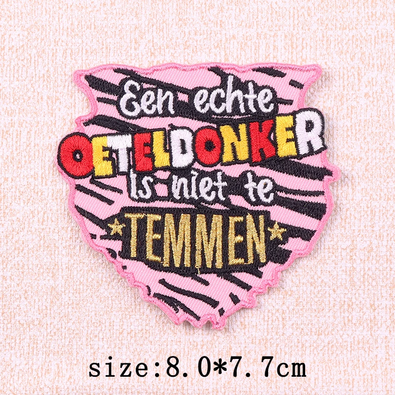 Emblemas de Carnaval de Oeteldonk: Colección de parches bordados |   Diseños "Twee Bier" "Muts" |   Pegatinas termoadhesivas para el Festival Holandés En - imagen 5