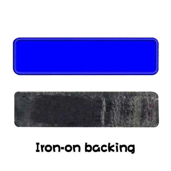 blue IRON-ON
