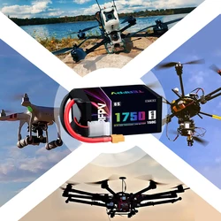 TERFPV Batería Lipo 6S 1750mAh 22.2V XT60 para Dron FPV y Auto RC