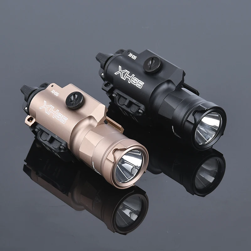 Surefire-linterna táctica Xh35 para caza, pistola de Metal Airsoft, arma estroboscópica LED para exteriores, luz de explorador, 20m - imagen 3