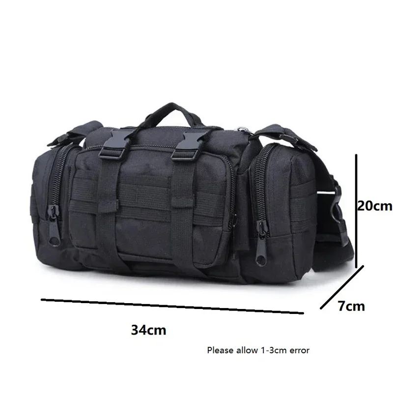Riñonera para senderismo al aire libre, impermeable 600D, Oxford, escalada, 3P, bolsos de hombro para el pecho, bolsa táctica para pesca y Camping - imagen 3