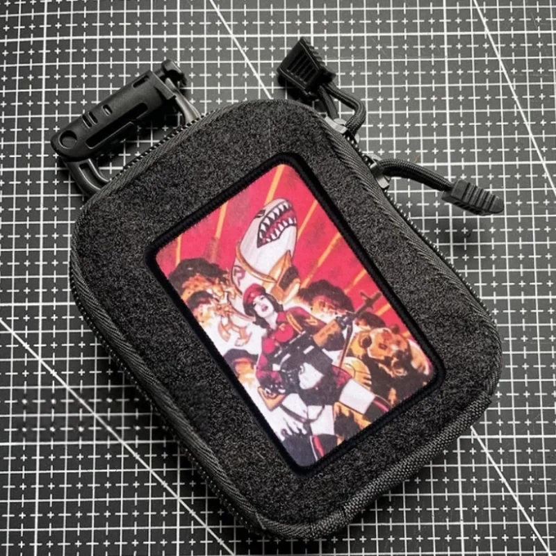 Parche táctico de Chica de Anime, insignia de moral militar con estampado de gancho y bucle, mochila, accesorios de decoración de ropa, pegatinas, brazalete - imagen 3