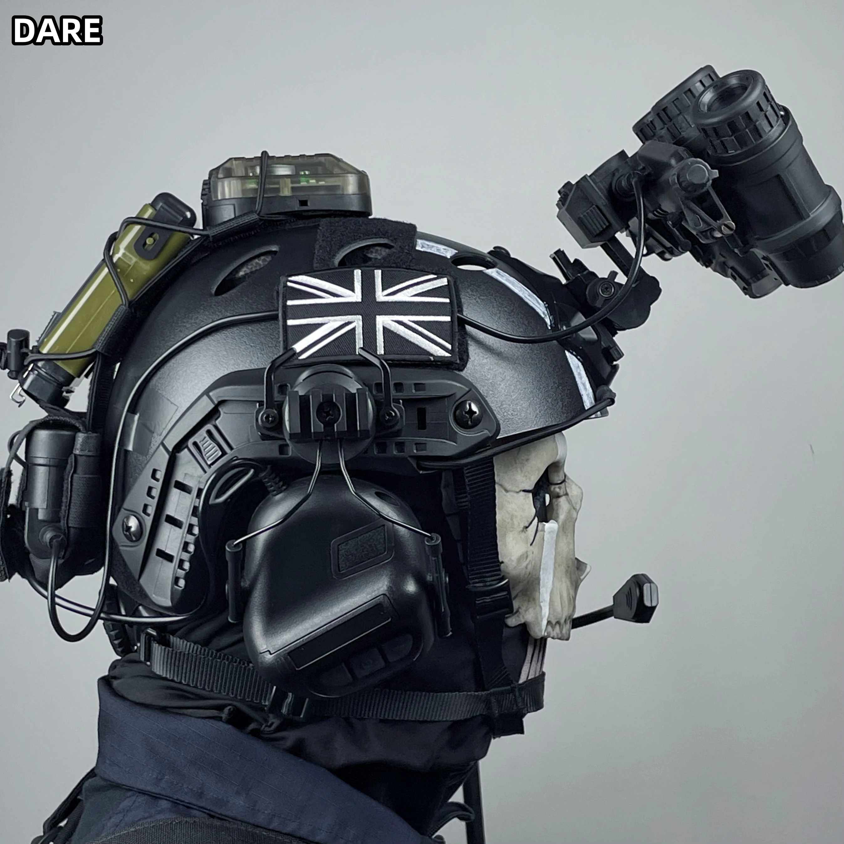 Conjunto completo de casco táctico FAST RG, equipo de protección de combate en forma de hombre verde pequeño, equipo cos - imagen 5