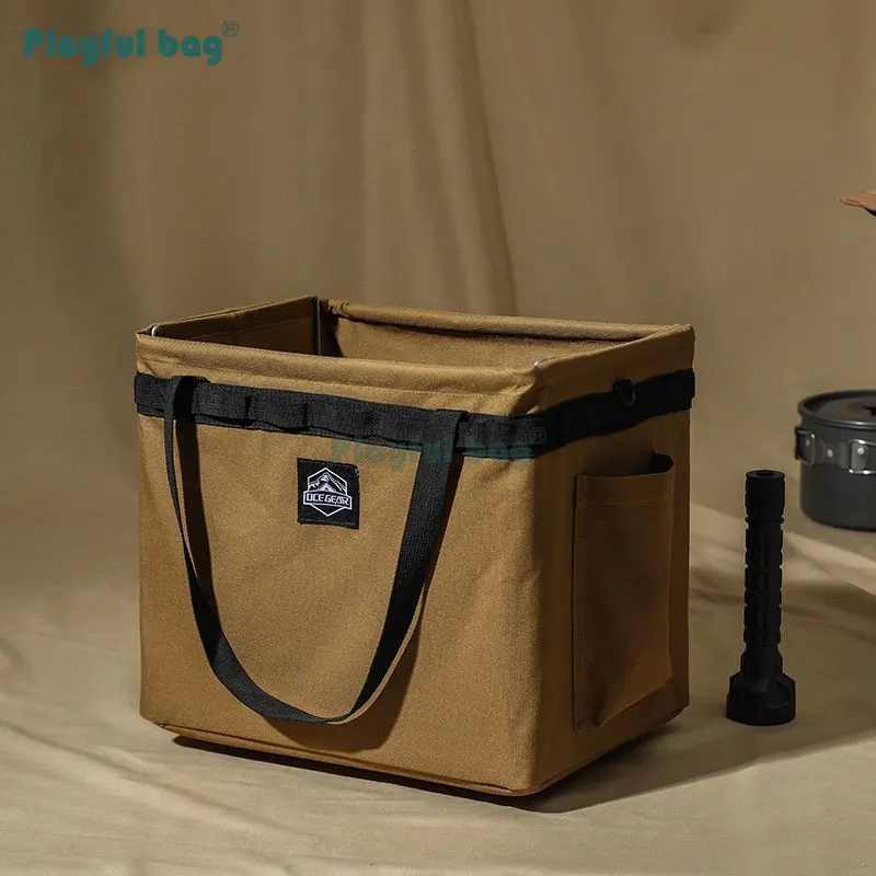 Bolsa de marco para acampar al aire libre, caja de herramientas plegable portátil, vajilla de viaje, lámpara de iluminación, bolsa de almacenamiento, equipo de Camping, AVA77 - imagen 3