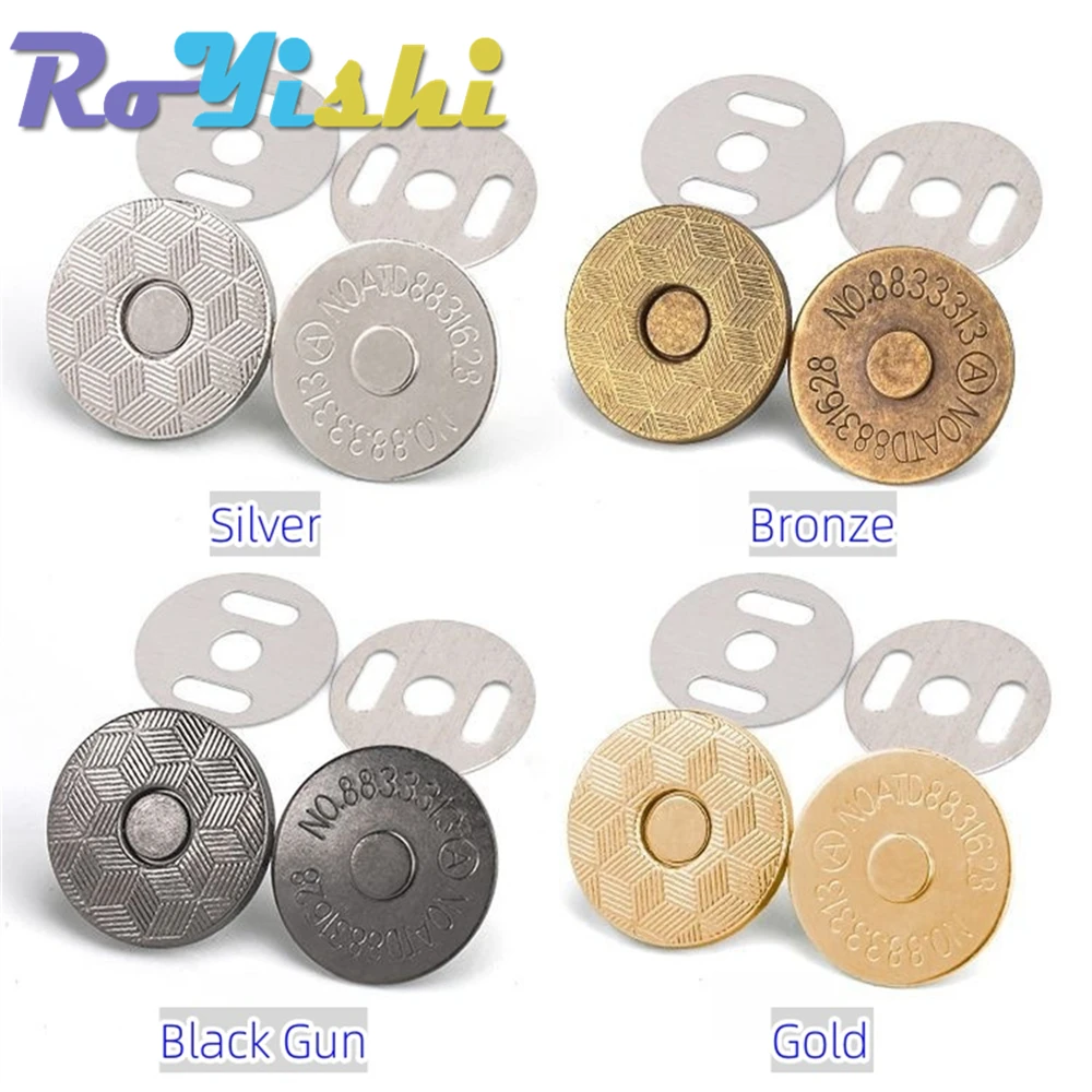 10 unids/pack 10-18mm botones magnéticos finos bolsas imán hebilla de adsorción automática botones de Metal broches botones de cartera - imagen 3