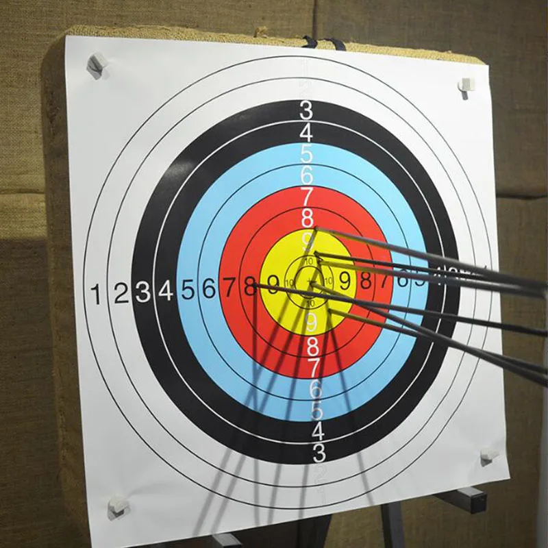 Papeles de tiro con arco y flecha para entrenamiento, equipo de caza, 60CM/40CM, 1 unidad - imagen 3