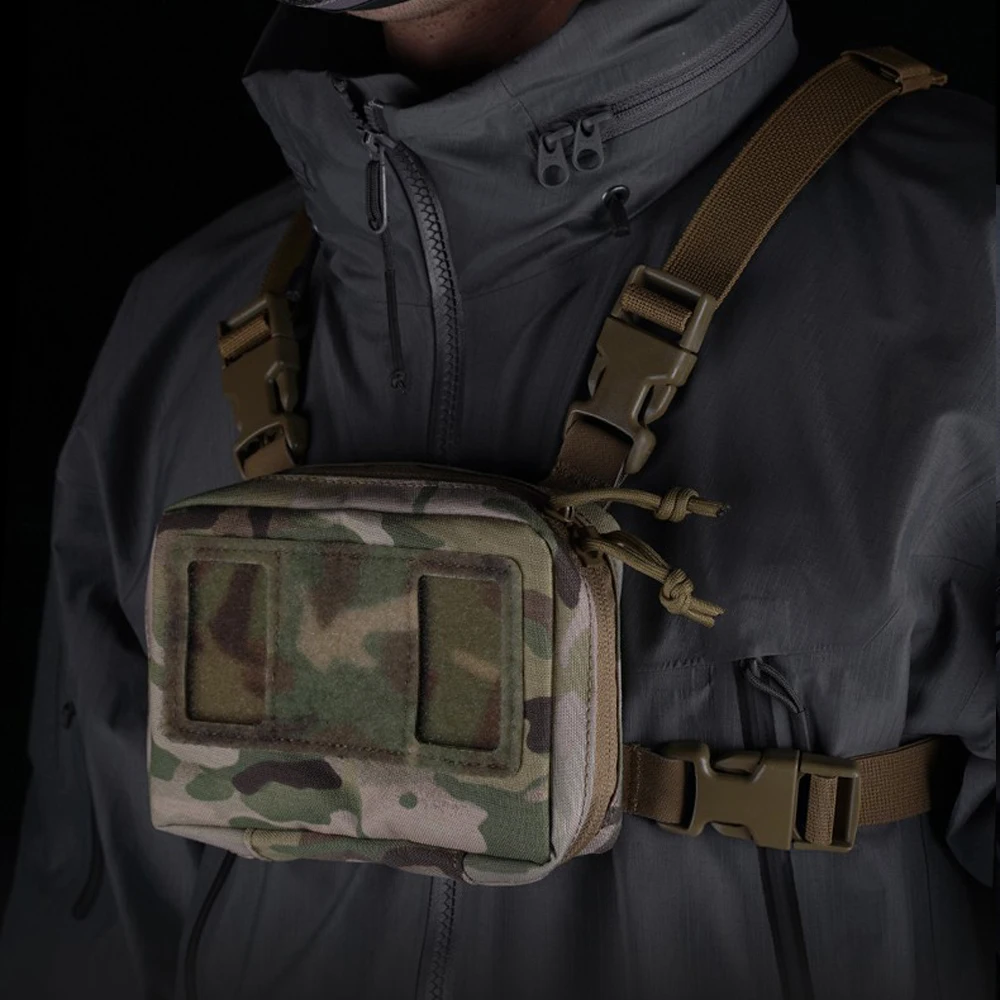 Juego de tablero de navegación plegable táctico MOLLE para mapa de teléfono móvil de 4,7-6,7 pulgadas, Panel administrador con soporte de placa de aparejo de pecho - imagen 3