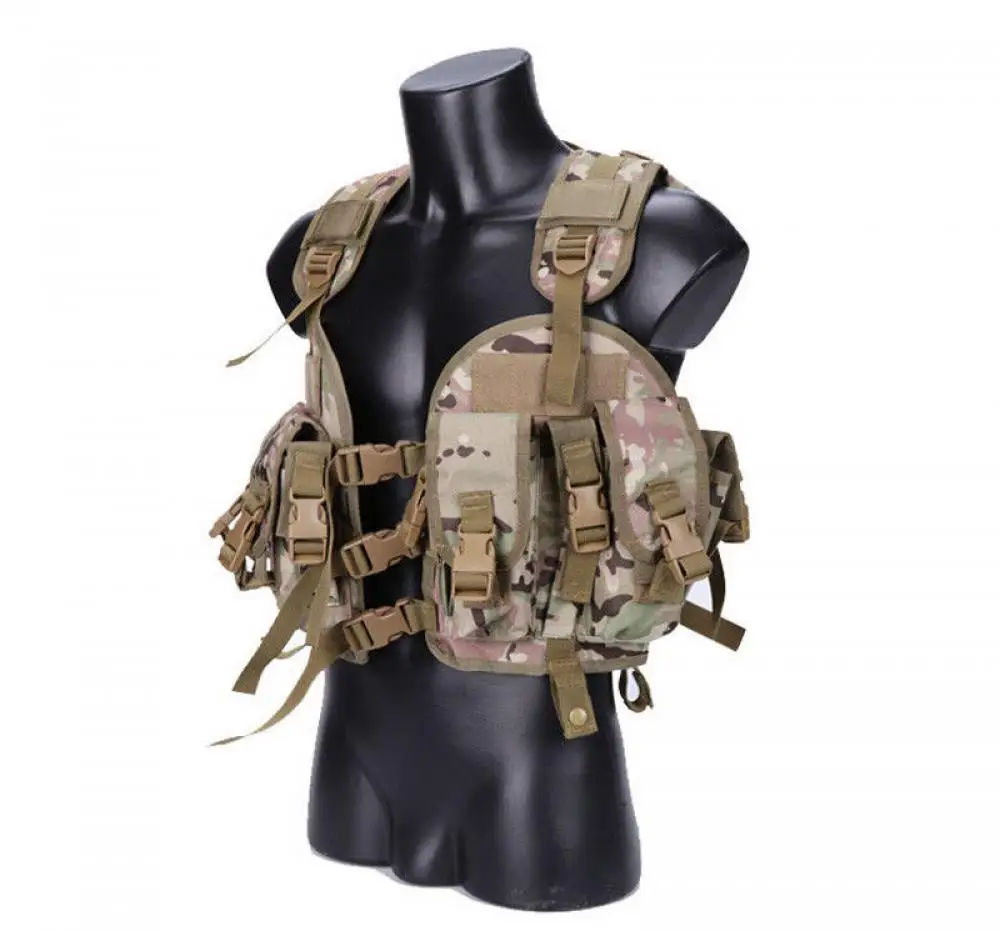 Chaleco táctico de tela Oxford 900D, chaleco protector Modular Cqb Lbv para caza - imagen 2