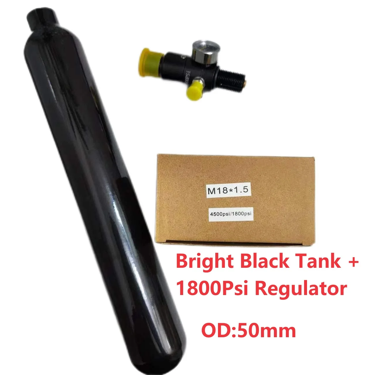 Botella de buceo aluminio 0,38 L rosca M18*1,5 20MPa - imagen 2
