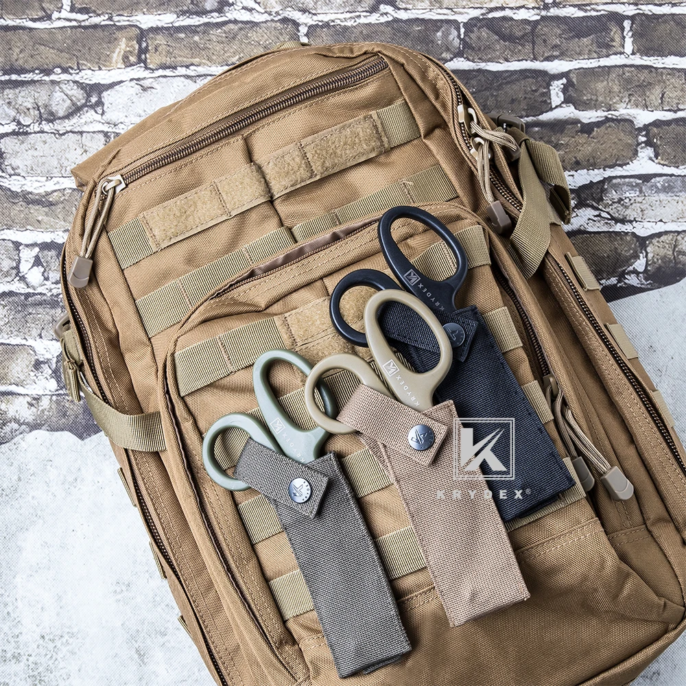 KRYDEX-Bolsa de tijeras médicas tácticas, funda de tijera EMT, soporte de herramientas de mano MOLLE, accesorios para caza al aire libre - imagen 3
