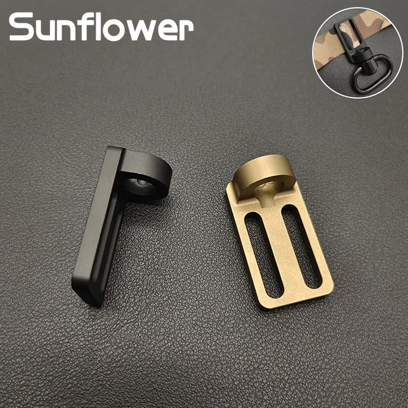 Adaptador de cabestrillo de punto táctico 2 a 1, adaptador de cabestrillo de Metal Airsoft, conversión rápida, portátil, accesorios de caza oscilantes QD - imagen 3