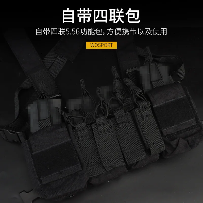 Wosprot-chaleco táctico D3CRX portátil y ligero, bolsa de almacenamiento con función cuádruple de 9mm - imagen 3