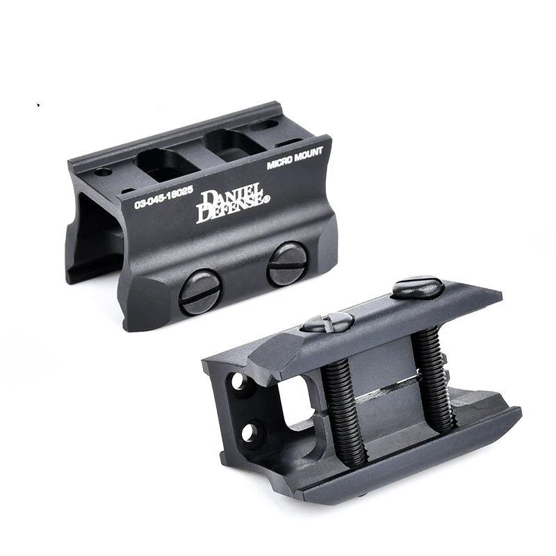 WADSN táctico DD Micro montaje apto para mira de punto rojo Daniel defensa Metal CNC aleación de aluminio Picatinny riel de 20mm - imagen 2