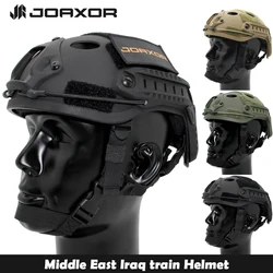 JOAXOR Casco táctico de ciclismo con protección anticolisión y rieles
