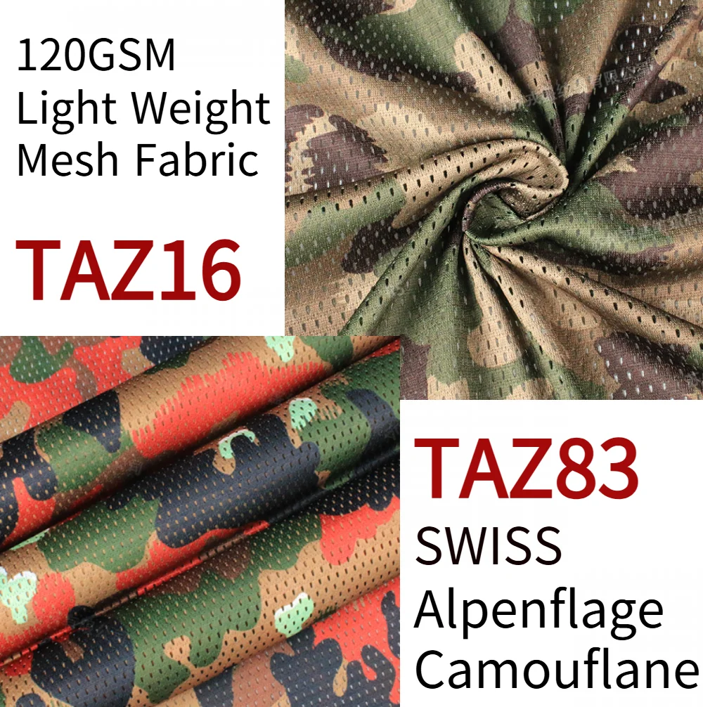 Tela malla táctica ligera TAZ16 camuflaje suizo selva