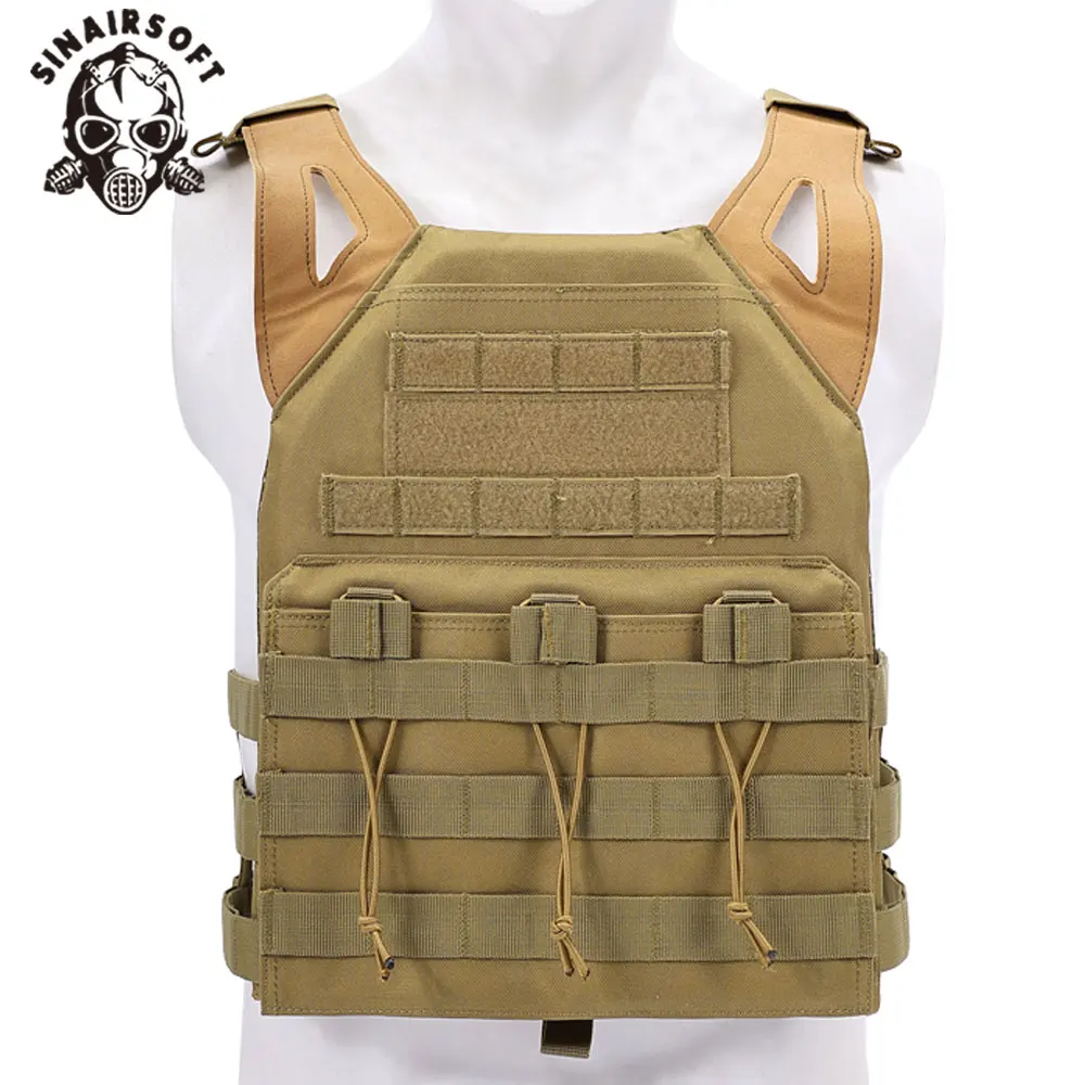 Chaleco táctico JPC SINAIRSOFT con aparejo de pecho Molle de reacción rápida, portador de placa protectora, equipo de combate, chaleco de aparejo de pecho de caza