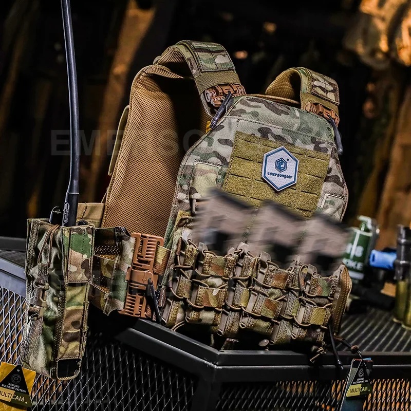 Emersongear táctico PRC 148/152 bolsa de Radio bolsa de soporte de Radio de caza Airsoft combate Molle Trekking Camping Nylon EM8350 - imagen 3