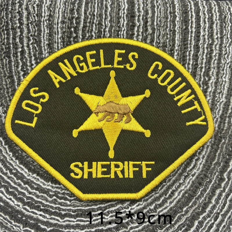 Insignia de disfraz de identificación de seguridad para chaleco, chaqueta, parches SHERIFF de EE. UU. con gancho y bucle, parche bordado táctico, emblema de moral - imagen 3